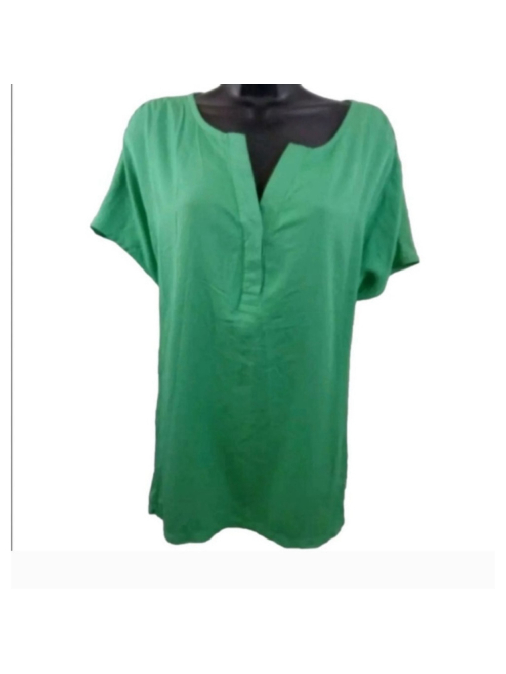 Nine West Jeans Womens V Neck Cap Sleeve Top Plus Size NWT
